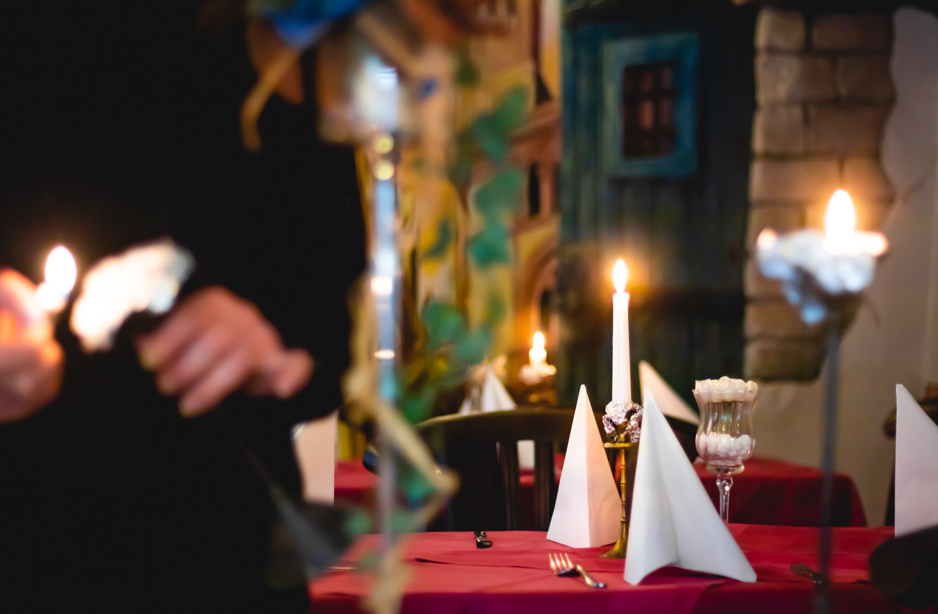 Stimmungsvolle Kerzenbeleuchtung